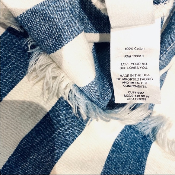 Show Me Your MuMu Chambray Striped Dress - Picture 8 of 8